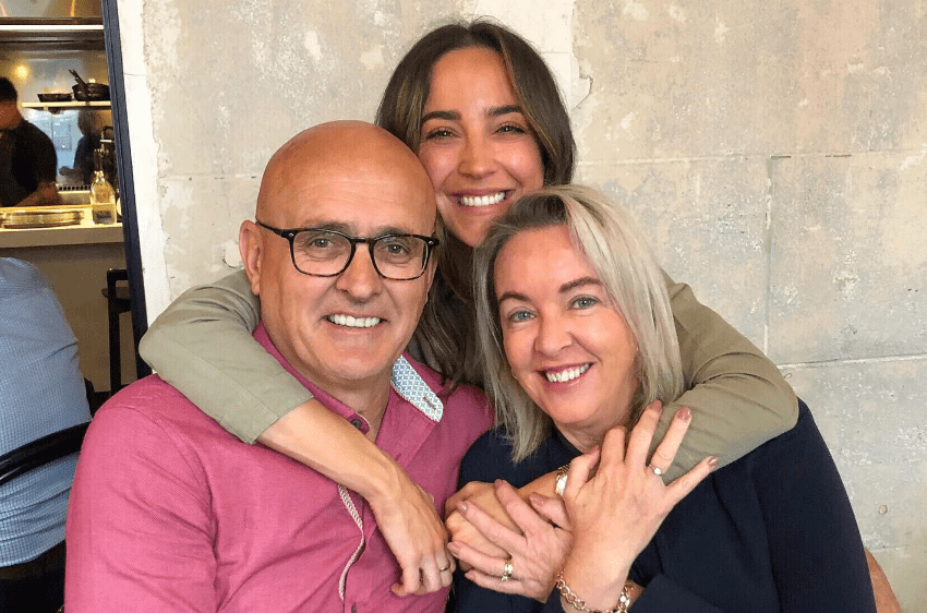 Abbey Gelmi with her Parents Abbey Gelmi with her Parents