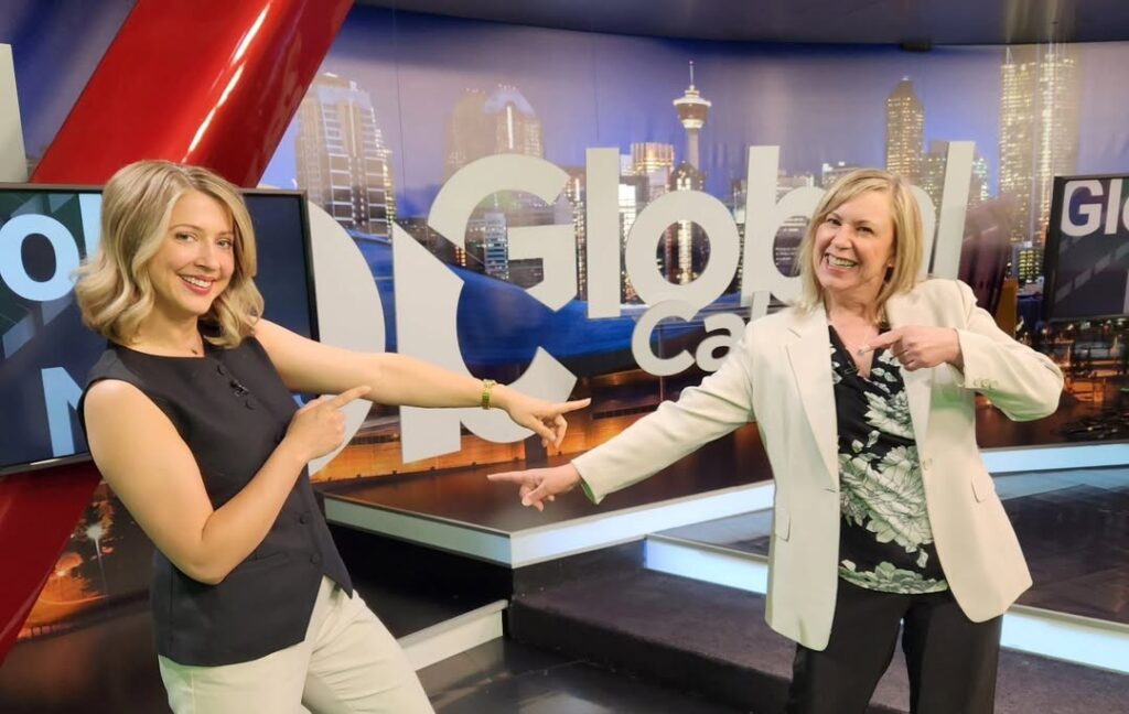 Leslie Horton with Co-anchor