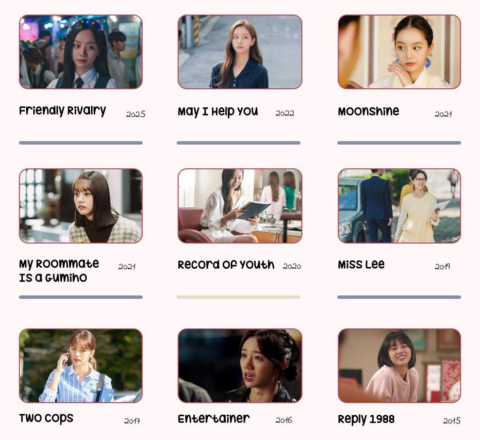 Lee Hye ri Filmography