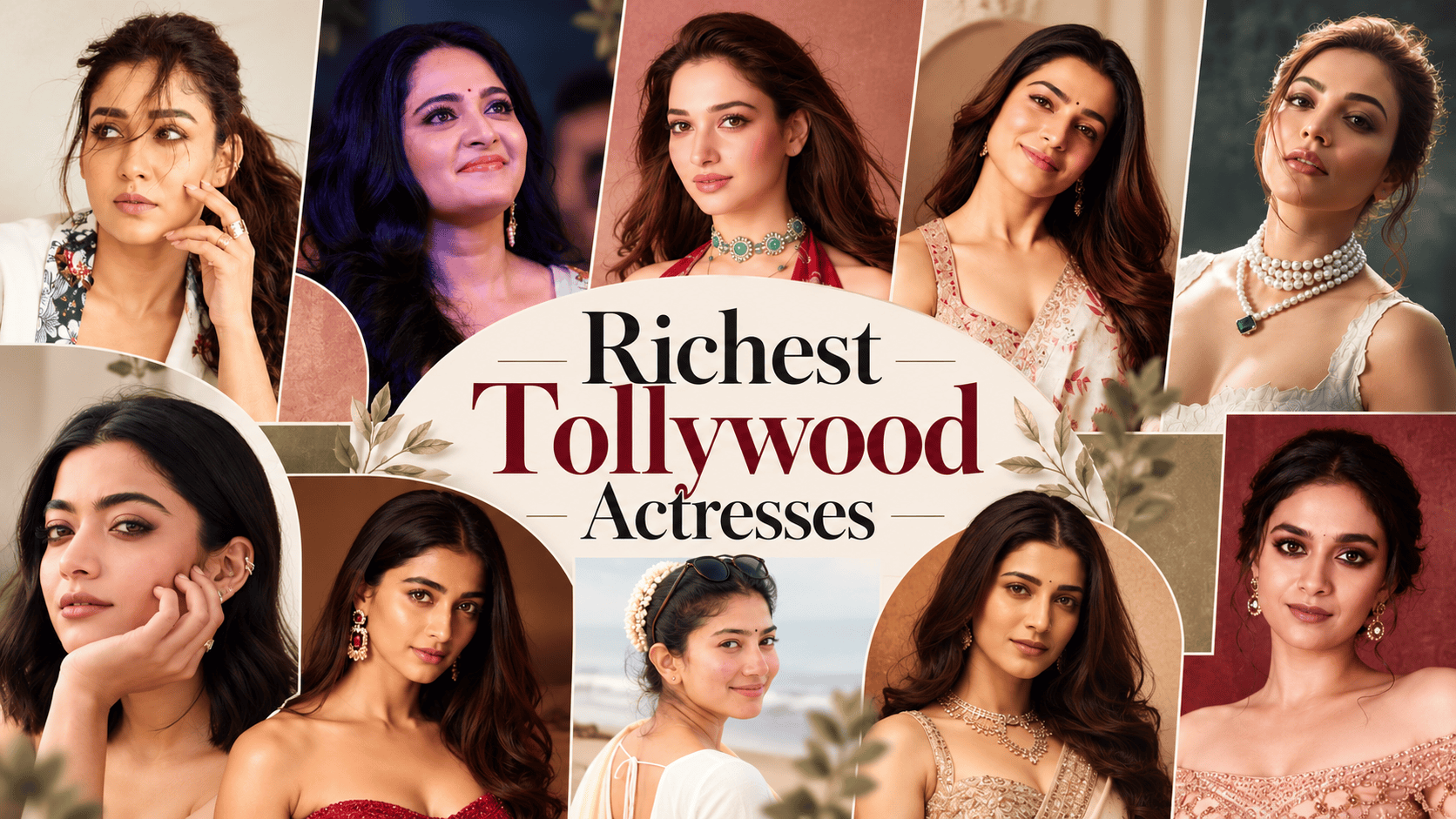 Richest Tollywood Actresses Collage