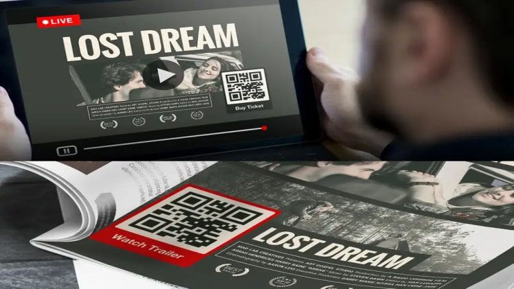 How are QR codes used by famous movie and TV streaming apps