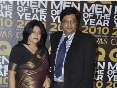 Arnab Goswami with his Wife - Samyabrata Ray Goswami