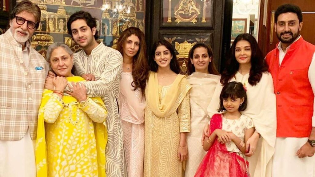 Amitabh Bachchan with His Family