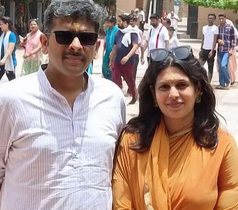 Palki Sharma with her Husband