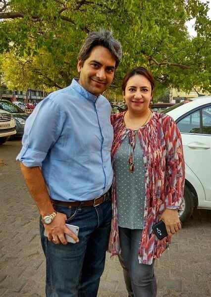 Sudhir Chaudhary with his Wife - Niti Chaudhary