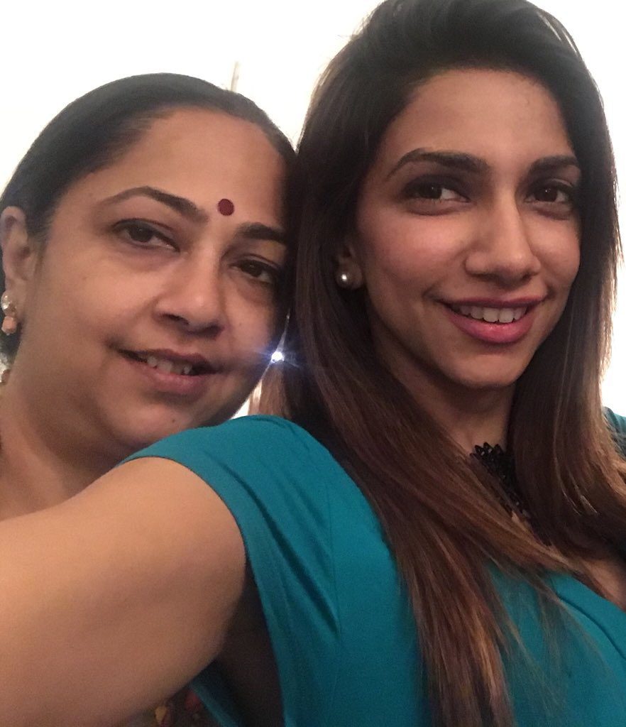 Bhavana Balakrishnan with her Mother