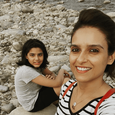 Preeti Dahiya with her Daughter