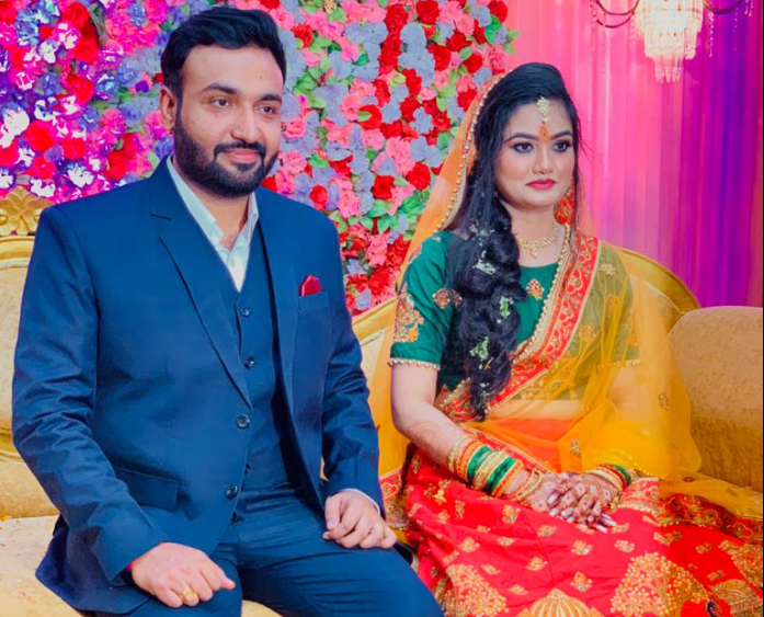 Saurabh Tripathi and his wife