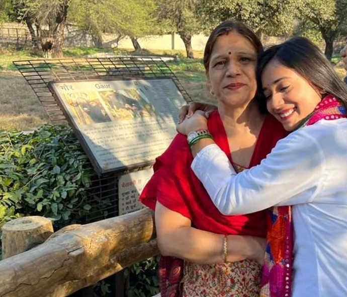 Monica Grover with her Mother
