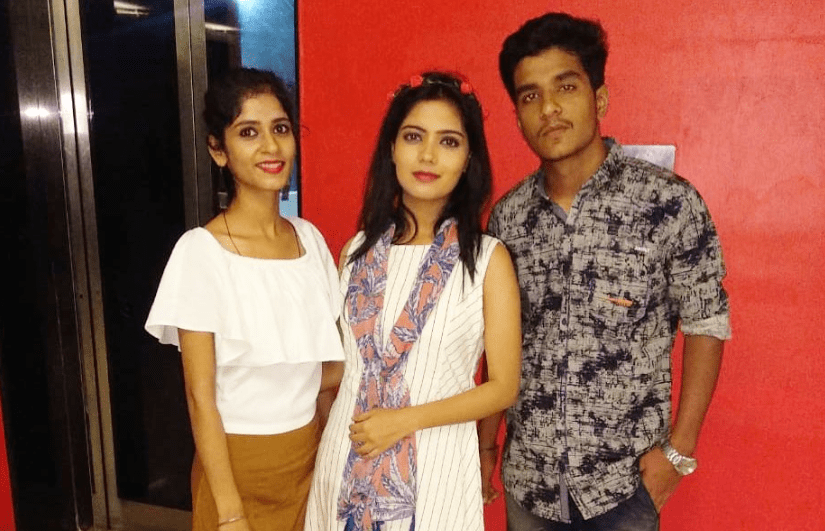 Rasika Pandey with Her Brother and Sister