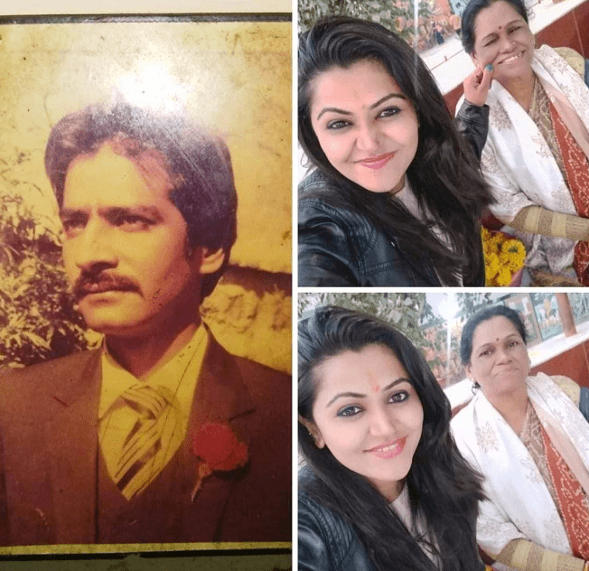 Naina Yadav with Her Father's and Mother