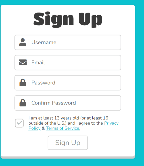 sign up using different email addresses