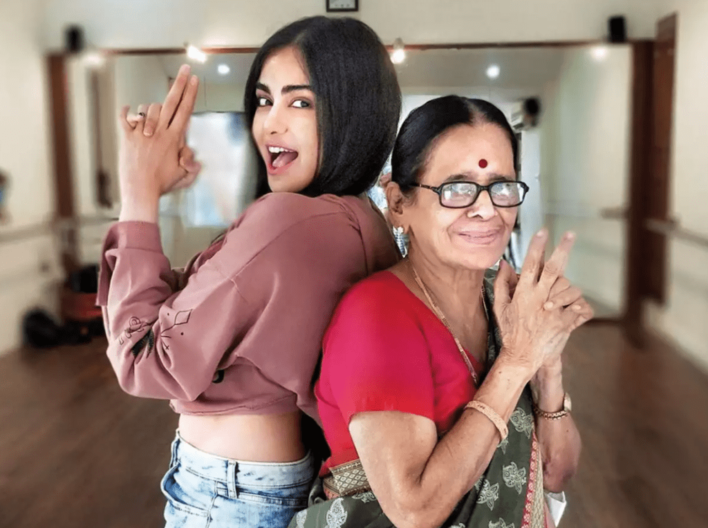Adah Sharma with Her Grand Mother