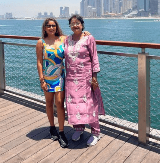 Sneha Paul with Her Mother Tapati Paul