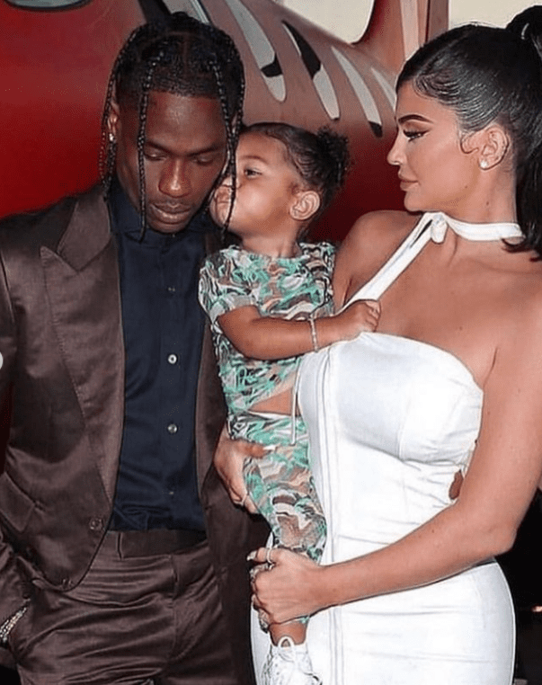 Kylie Jenner, Travis Scott and her daughter