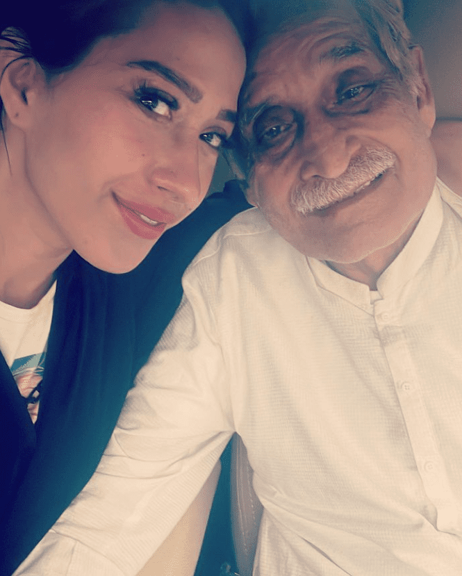 Meher Bukhari with her Father