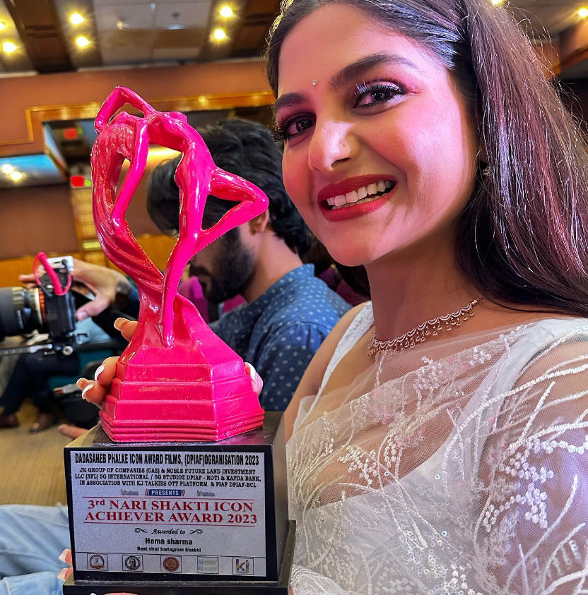 Nari Shakti Icon Achiever Award to Hema Sharma