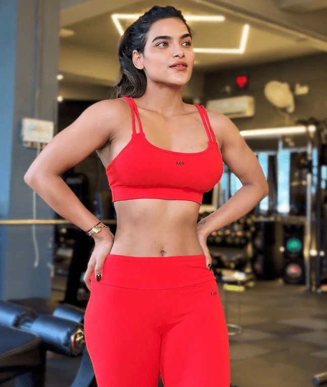 Unika Ray in a GYM