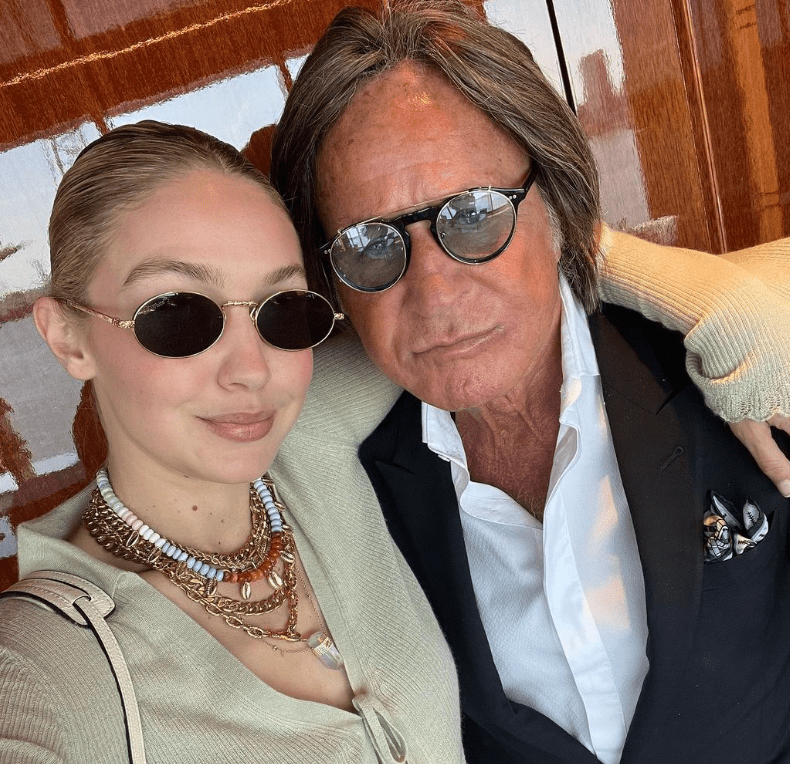 Gigi Hadid with her Father