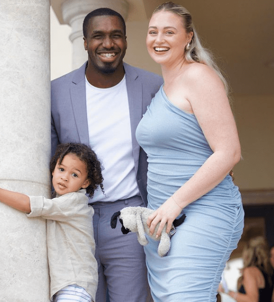 Iskra Lawrence with Partner and Son