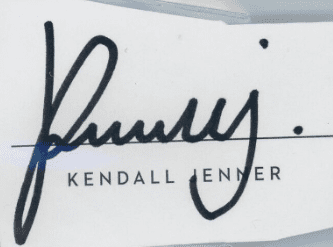 Kendall Jenner Signature Image