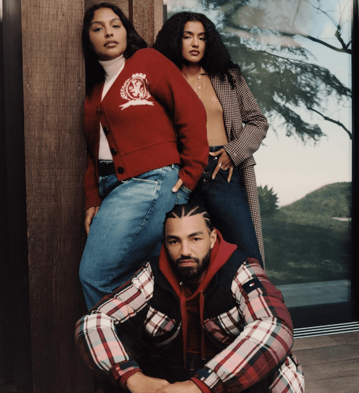 Paloma Elsesser with Her Brother and Sister