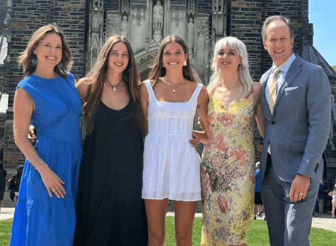 Hannah Storm with her Husband and Daughters