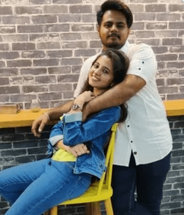 Preethi Asrani with her Brother