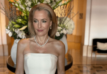 Gillian Anderson Stuns in Gabriela Hearst Gown
