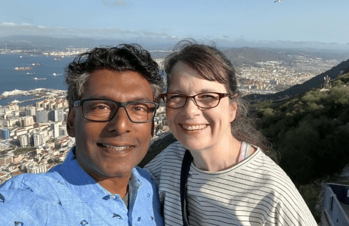 Ian Hanomansing with His Wife