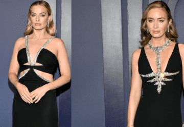 Margot Robbie and Emily Blunt