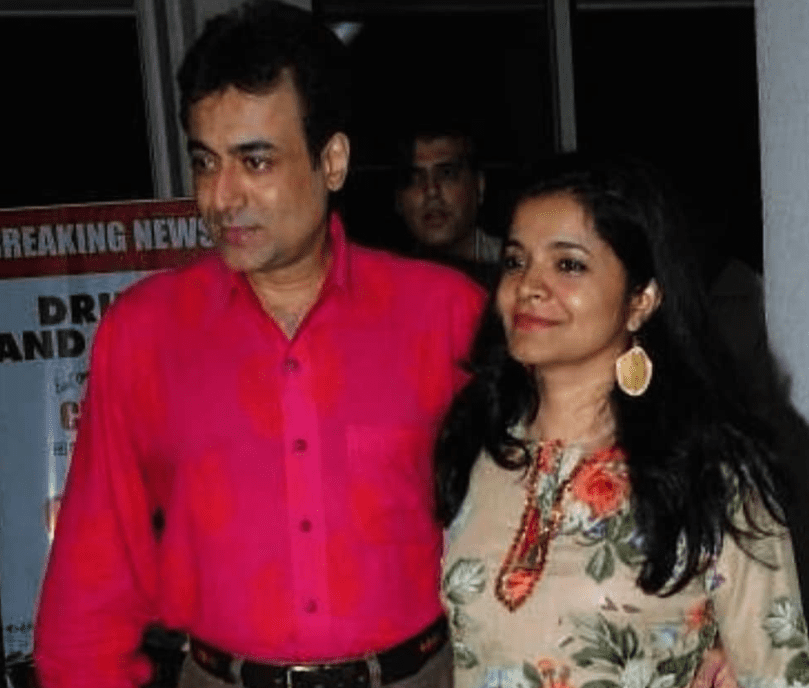 Nitish Bharadwaj with his Wife