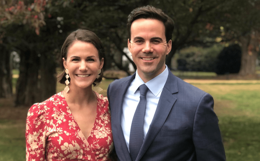 Robert Costa with His Sister