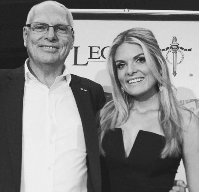 TV Presenter Erin Molan with her Father