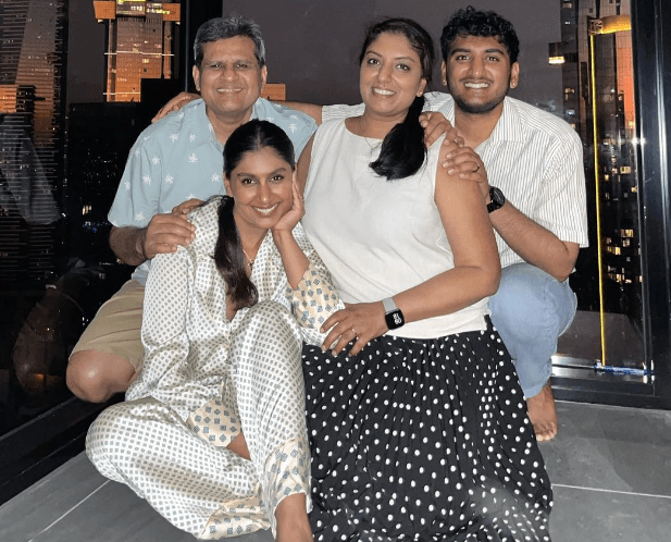 Kira Narayanan with her Family