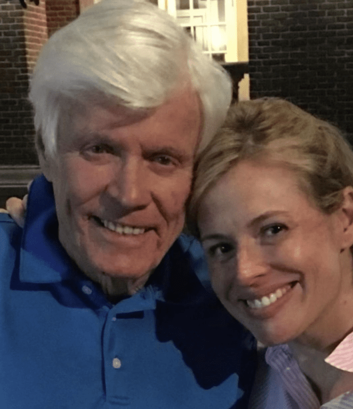 Pamela Brown with her Father