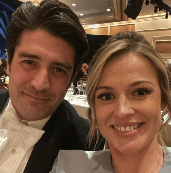 Pamela Brown with her Husband