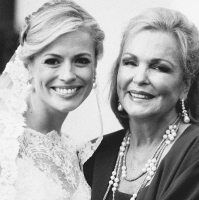 Pamela Brown with her Mother