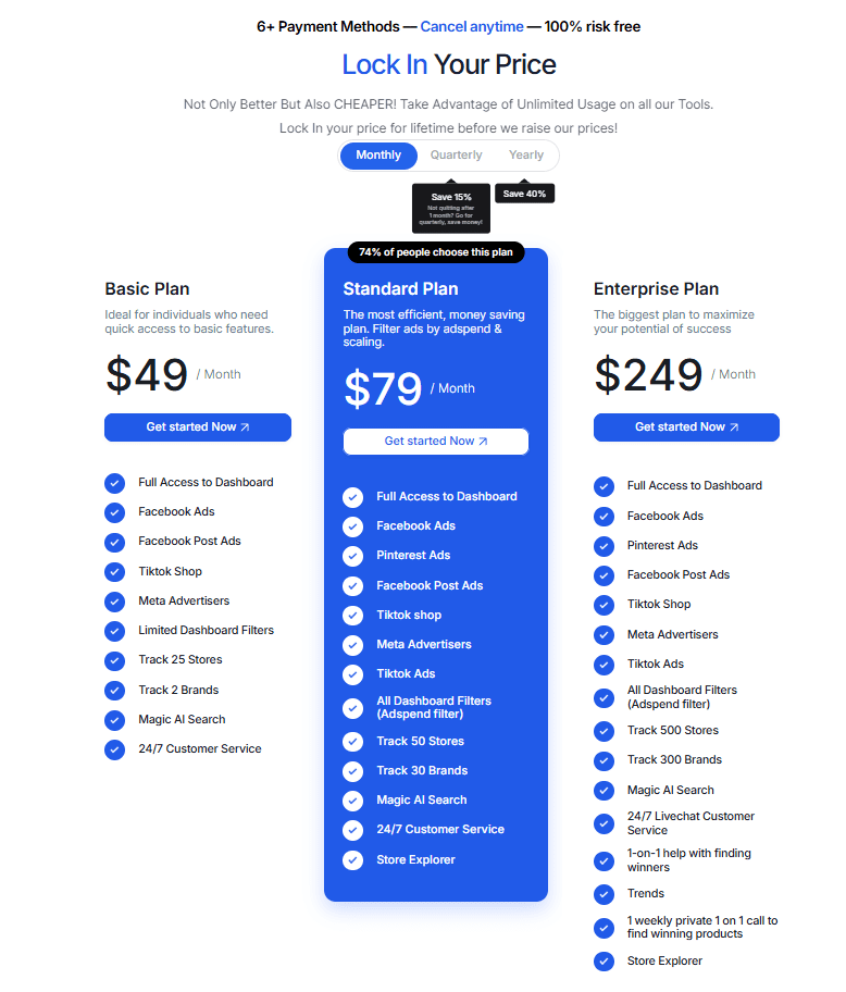 winninghunter - Monthly Plan