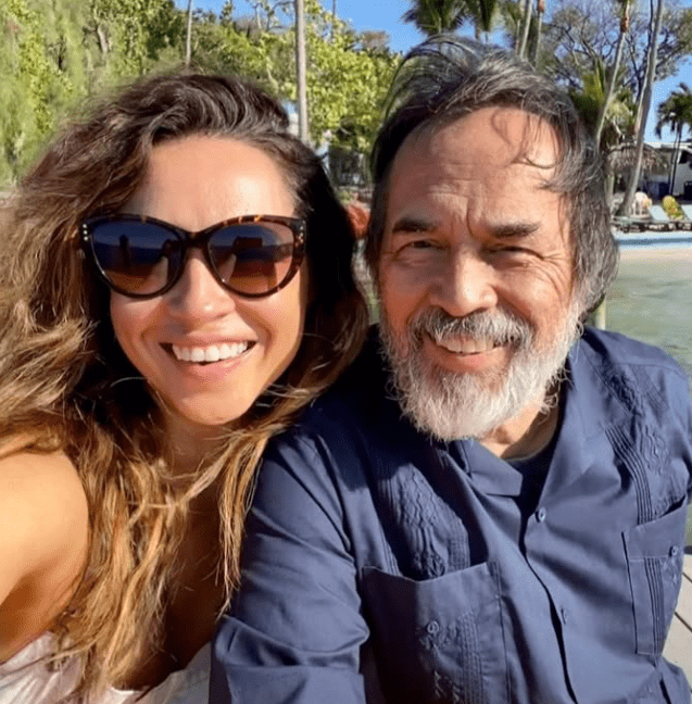 Amanda Guerra with her Father