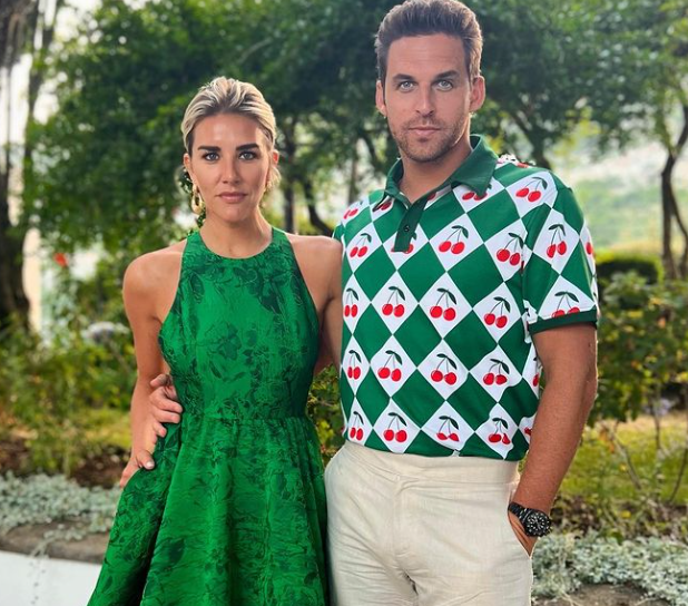 Charissa Thompson with Steven Cundari