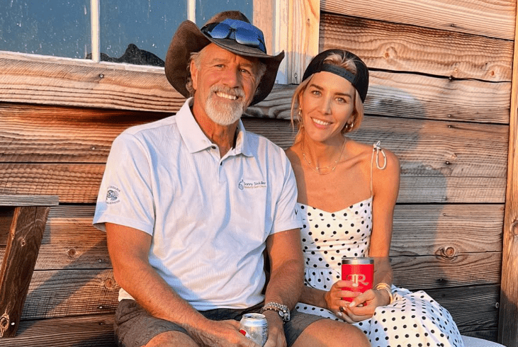 Charissa Thompson with her Father
