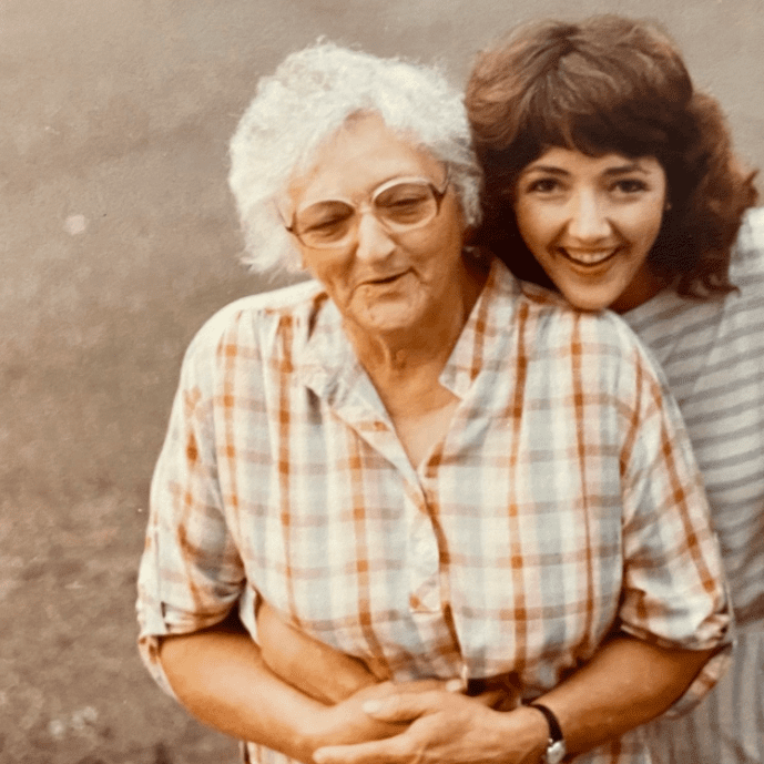 Chris Jansing with her Mother