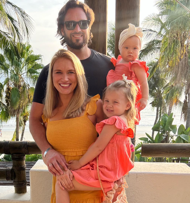 Indra Petersons with her Husband and Kids