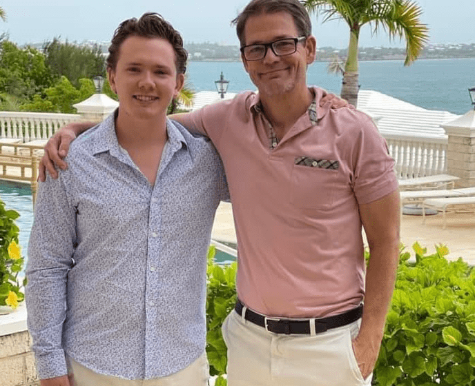 Tucker Barnes with his Son