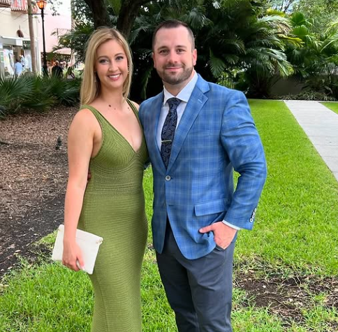 Alex O'Brien with her Husband