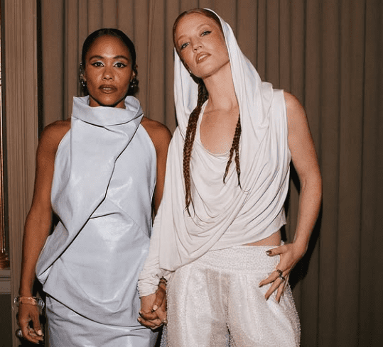 Alex Scott with her Partner