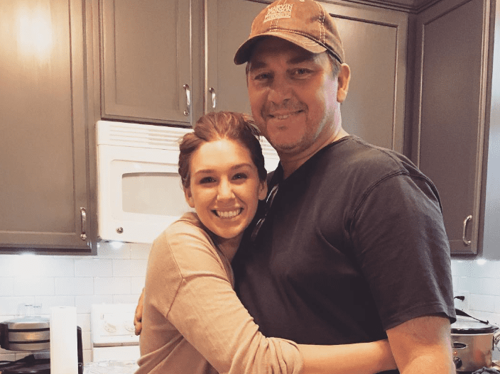 Alyssa Andrews with her Father