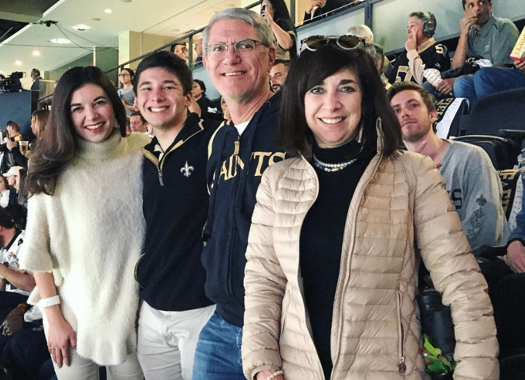 Brooke Laizer with her Parents and Brother