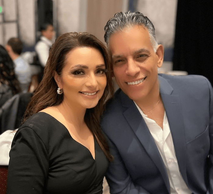 Francella Perez with her Husband